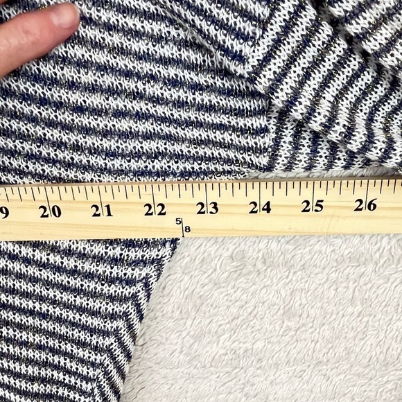 CELESTE Stretchy Cover-Up Black White Stripes Size Large - Picture 14 of 15